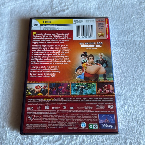 DVD -  Wreck it Ralph - Picture 2 of 3
